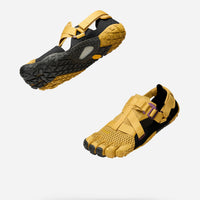 Breezandal homme moutarde et noir, semelle Megagrip pour terrains humides