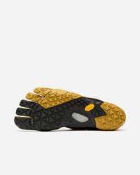 Breezandal homme moutarde et noir, sandale minimaliste à drop zéro