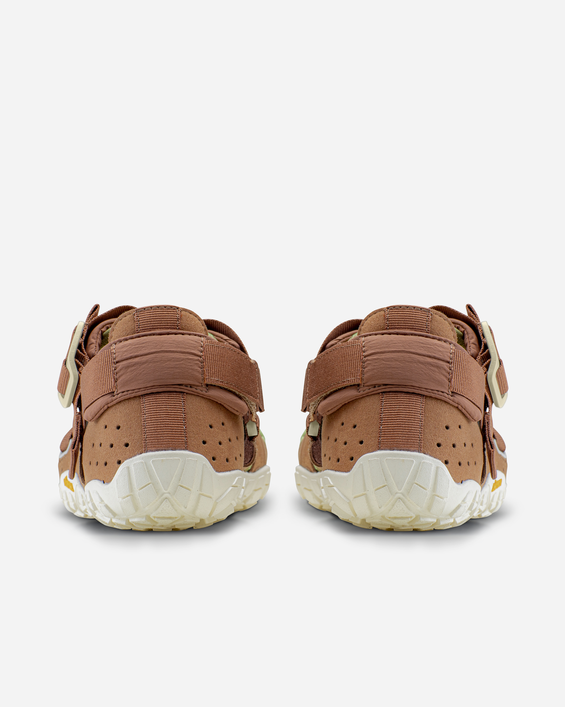Paire de Breezandal homme vert olive et marron, drop zéro