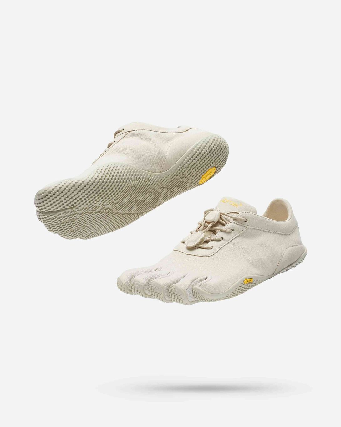 KSO ECO crème, chaussure barefoot en chanvre à cinq doigts