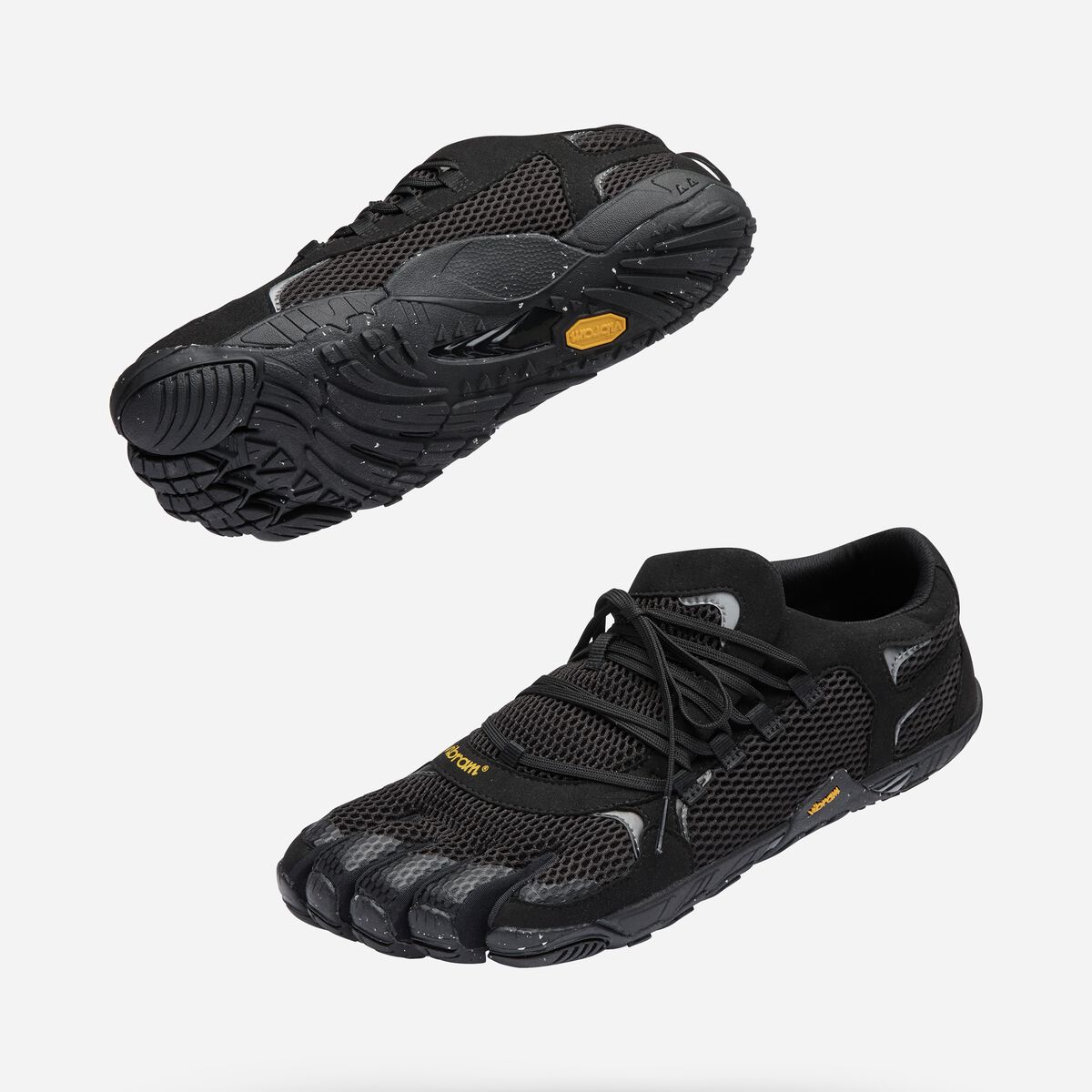 Roadaround 2 homme noir réfléchissant, sneaker cinq doigts avec amorti
