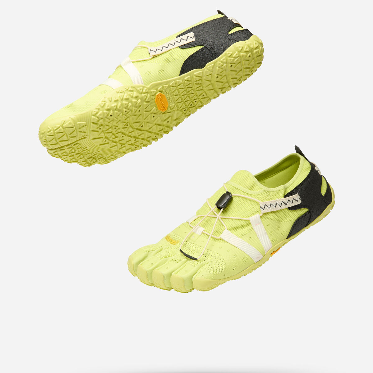 Spidrwalk vert citron, perforations de drainage sur la semelle