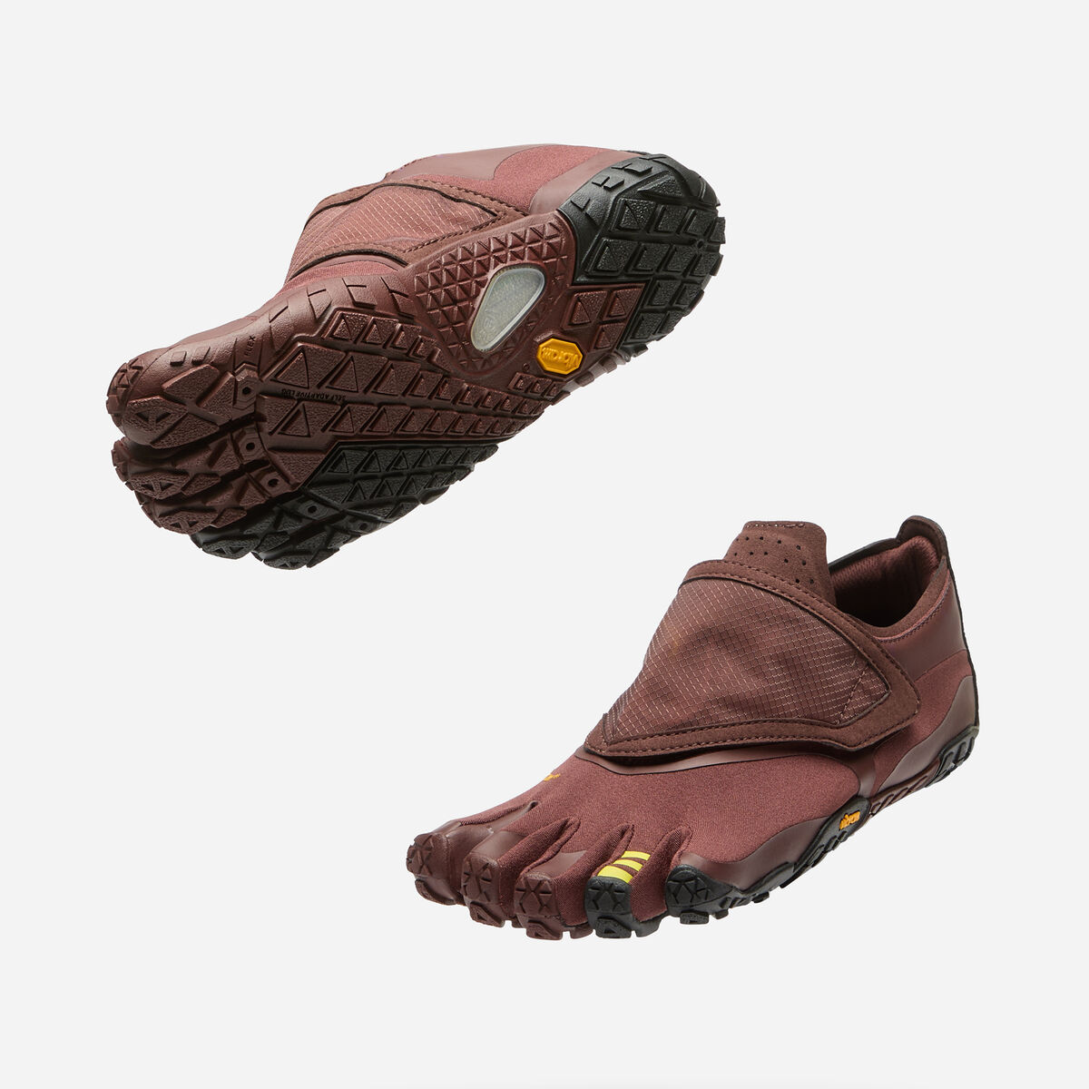 Trailope femme marron et noir, chaussure de trail running minimaliste