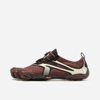 Vibram FiveFingers V-Run marron, ivoire et noir, chaussure de running à cinq orteils