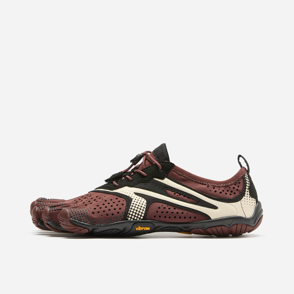 Vibram FiveFingers V-Run marron, ivoire et noir, chaussure de running à cinq orteils