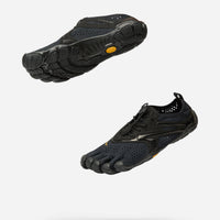 Paire de V-Run noir pour la course à pied minimaliste