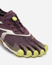 Paire de V-Run noir et prune, chaussure de course minimaliste
