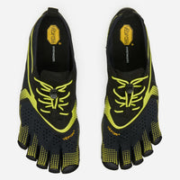 V-Run noir et vert citron, tige perforée à ventilation maximale