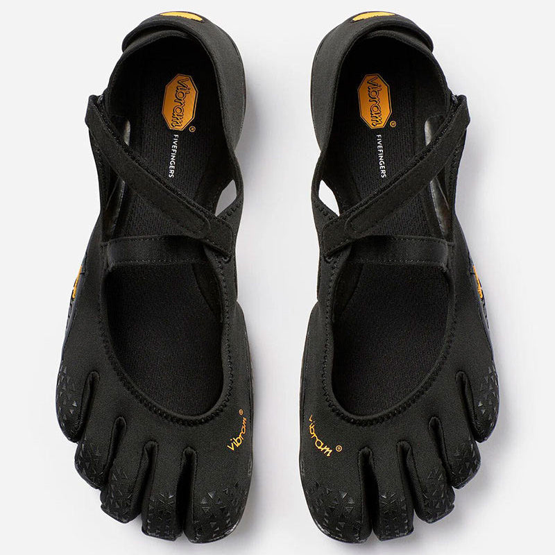 Vibram FiveFingers V-Soul femme noir, ballerine à cinq doigts à bride croisée
