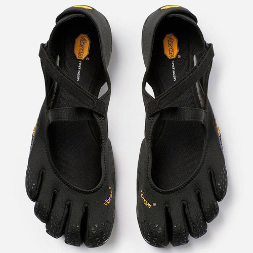Vibram FiveFingers V-Soul femme noir, ballerine à cinq doigts à bride croisée