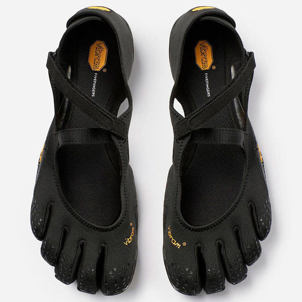 Vibram FiveFingers V-Soul femme noir, ballerine à cinq doigts à bride croisée