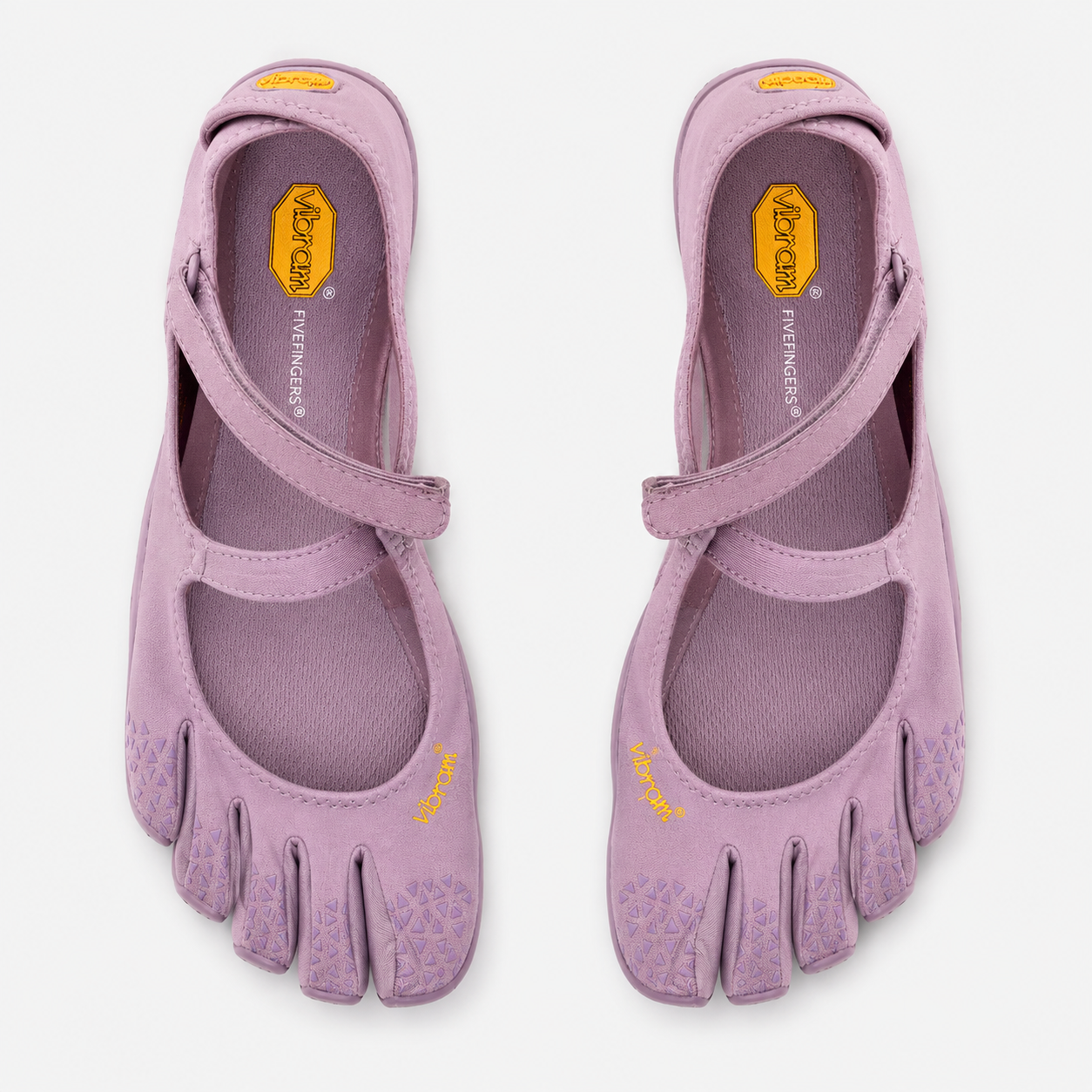 Paire de V-Soul femme violet lilas, silhouette de ballerine minimaliste